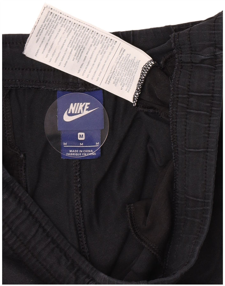 Pantalones cortos deportivos Nike para hombre de algodón negro mediano