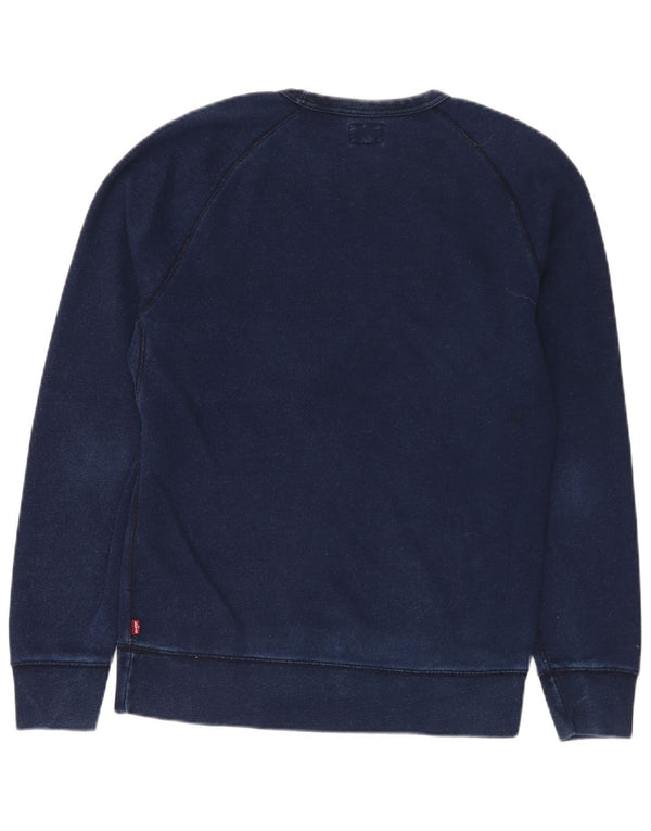 Levi's Hombre Sudadera Jumper Small Azul Marino Algodón