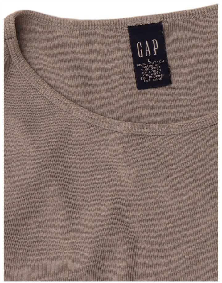 Gap Camiseta para Mujer Top UK 46 Grande Gris Algodón