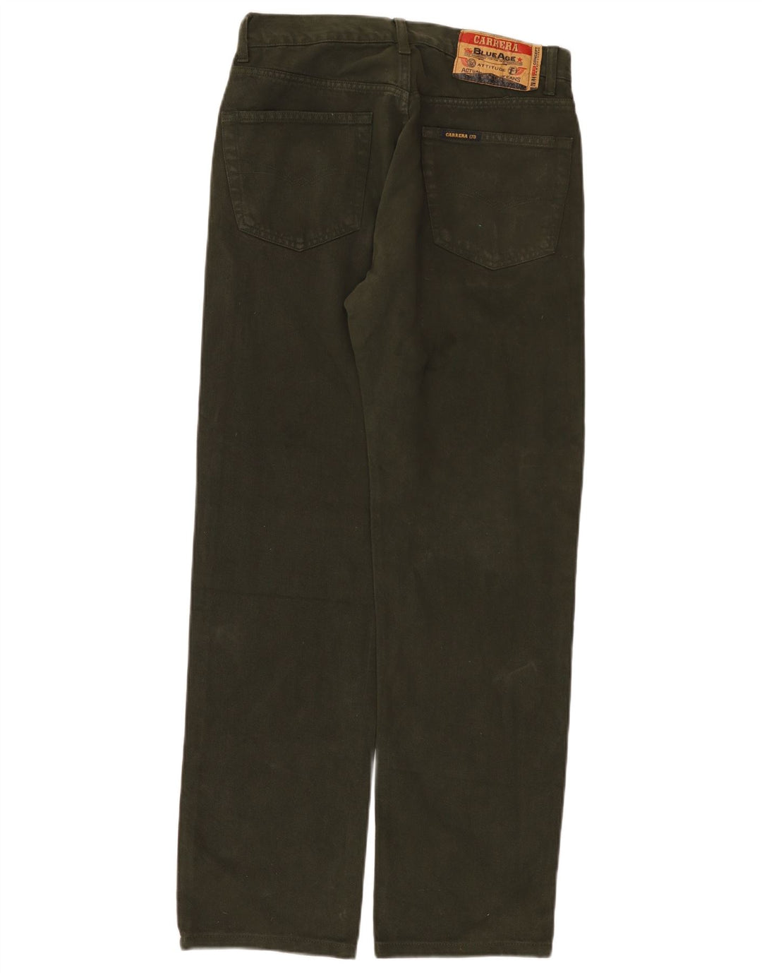 CARRERA Jeans rectos para hombre IT 48 Medium W30 L31 Algodón caqui