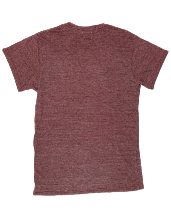 Vans Camiseta gráfica para hombre Top Small Borgoña moteado