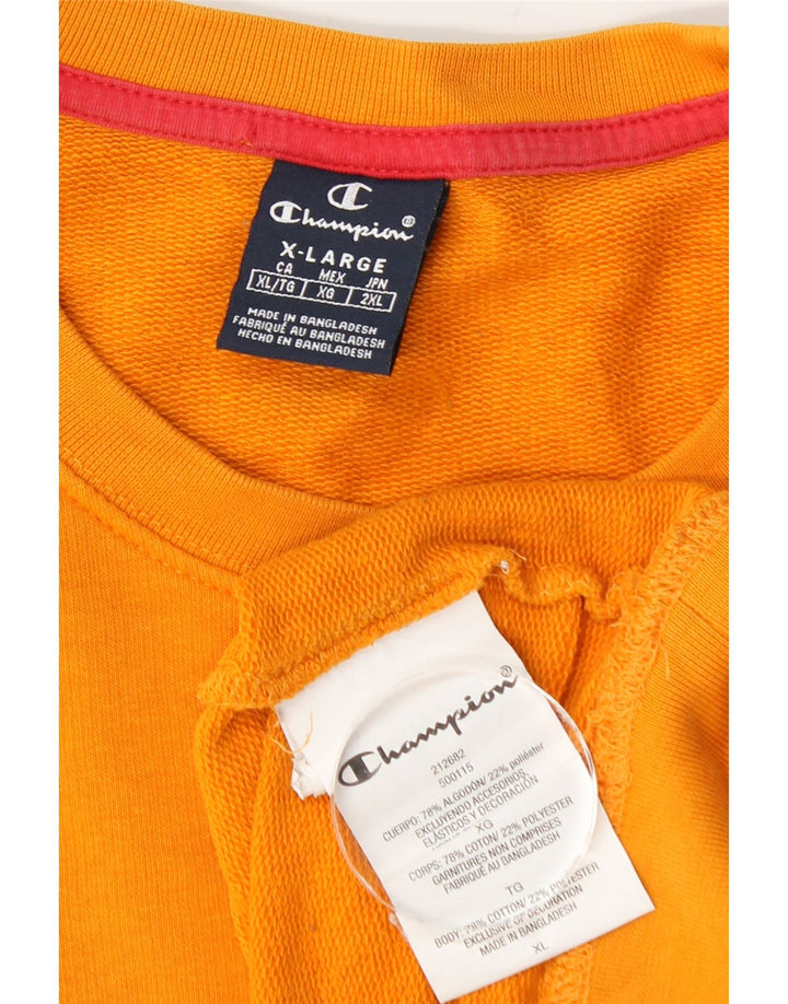 Champion Sudadera Gráfica para Hombre Jumper XL Algodón Naranja