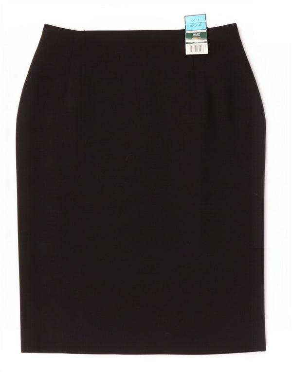 Marks & Spencer Falda lápiz para mujer UK 44 Medium W28 Viscosa negra