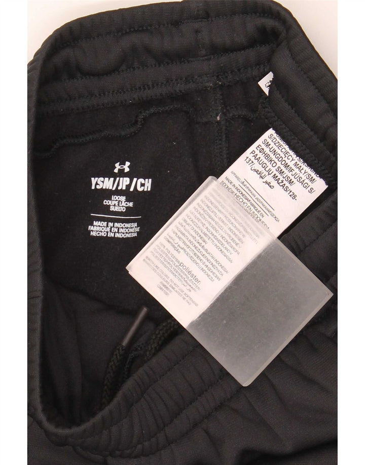 Under Armour Pantalones de chándal para niño, 7-8 años, pequeño, negro
