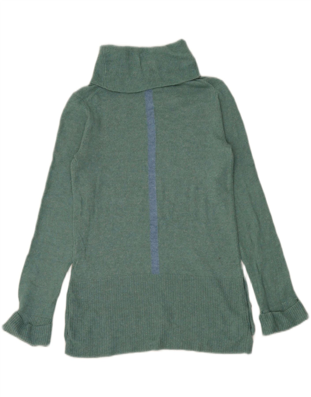White Stuff Suéter tipo jersey con cuello vuelto para mujer UK 8 Small Nylon verde