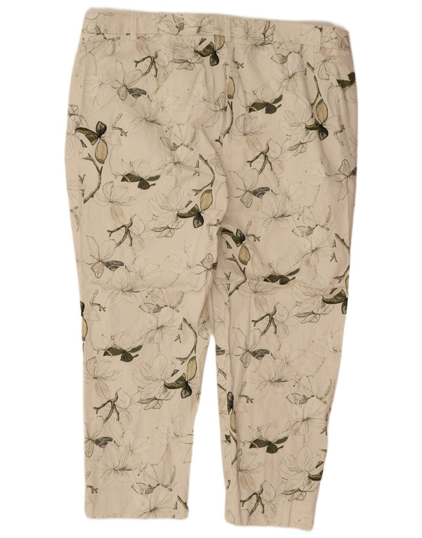 Marks & Spencer Pantalones de traje de cintura alta para mujer UK 20 2XL W38 L25 Off White