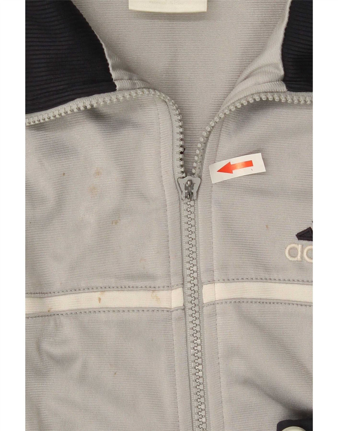 Adidas Hombre Chaqueta De Chándal Con Estampado Gráfico Poliéster Color Block Gris Medio
