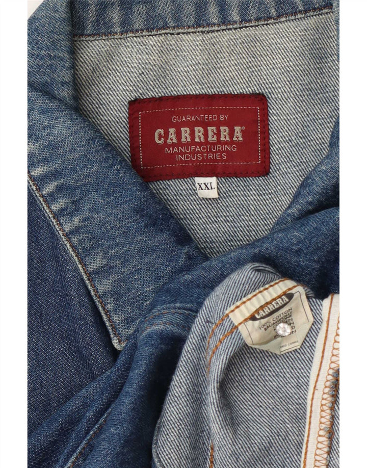 Carrera Chaqueta vaquera para hombre UK 44 2XL Algodón azul
