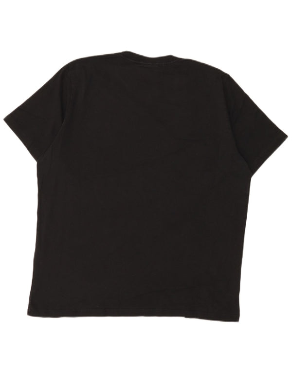 Paul Smith Camiseta gráfica de manga corta para hombre Top XL Algodón negro