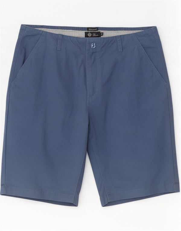 Dack's Pantalones cortos chinos de corte regular para hombre IT 50 Large W34 Algodón azul