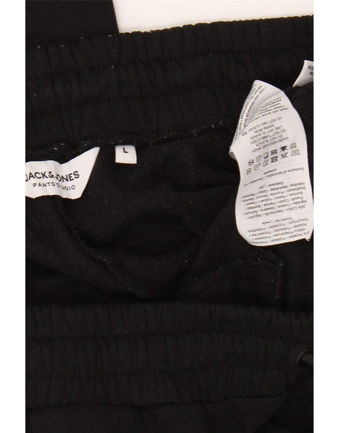 Jack & Jones Pantalón De Chándal Joggers Large Negro Poliéster Hombre