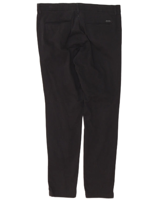 Jack & Jones Pantalón chino ajustado para hombre W34 L32 Algodón negro