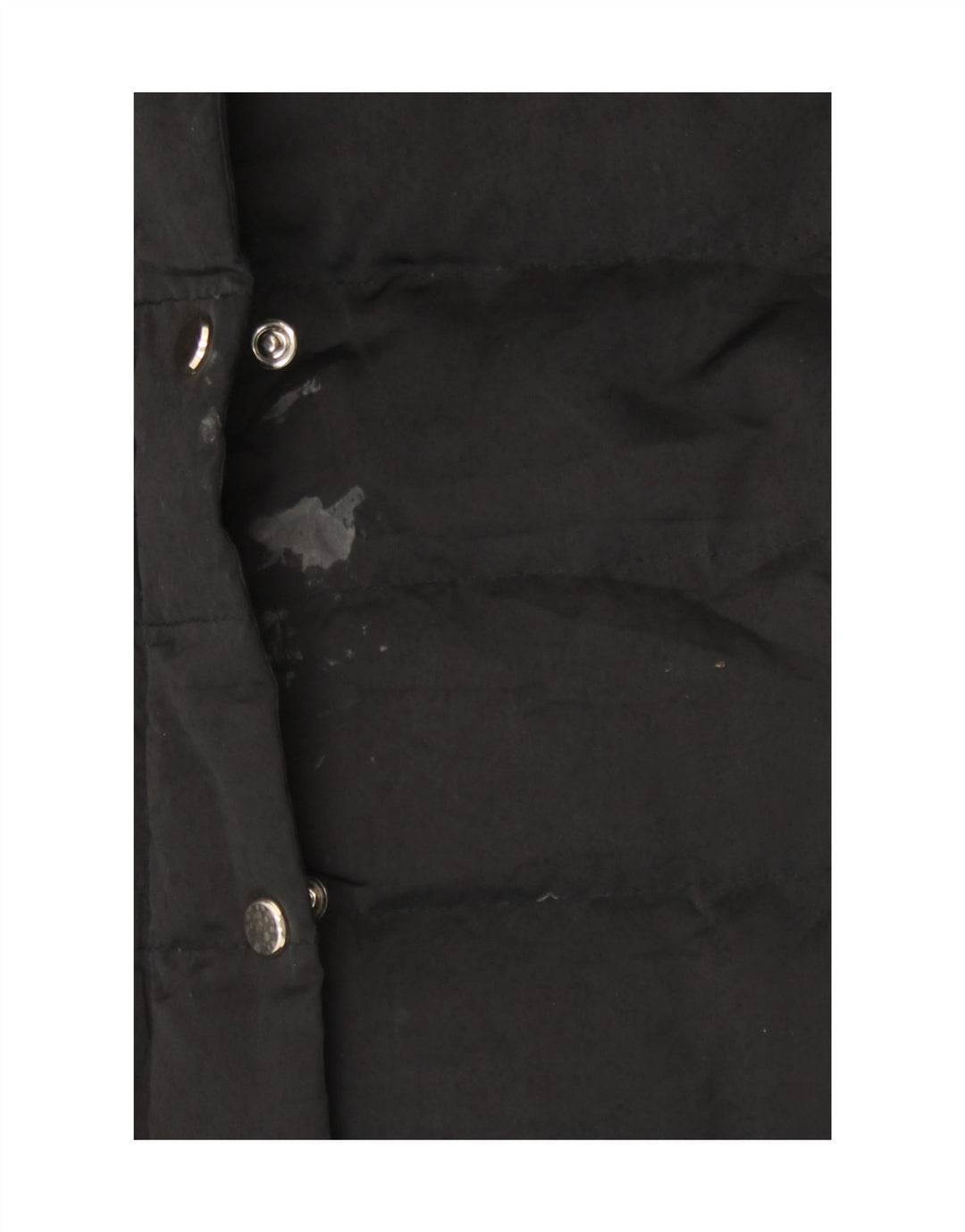Zara Mujer Chaqueta Acolchada UK 10 Small Nylon Negro