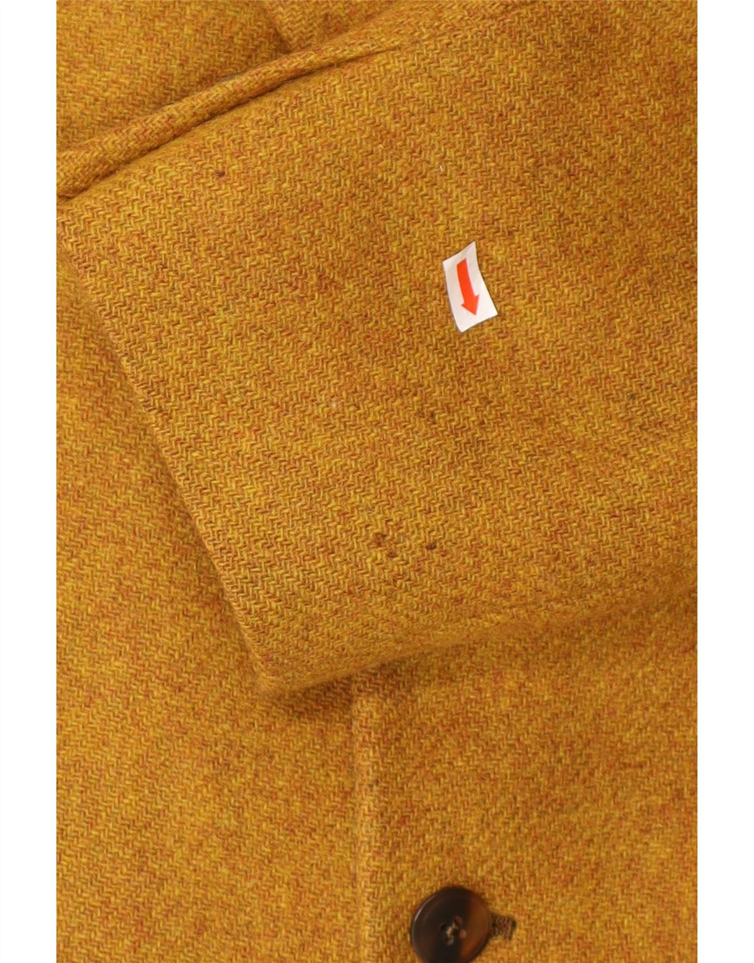 VINTAGE Chaqueta Blazer de 3 botones para hombre Reino Unido 40 Lana virgen marrón grande