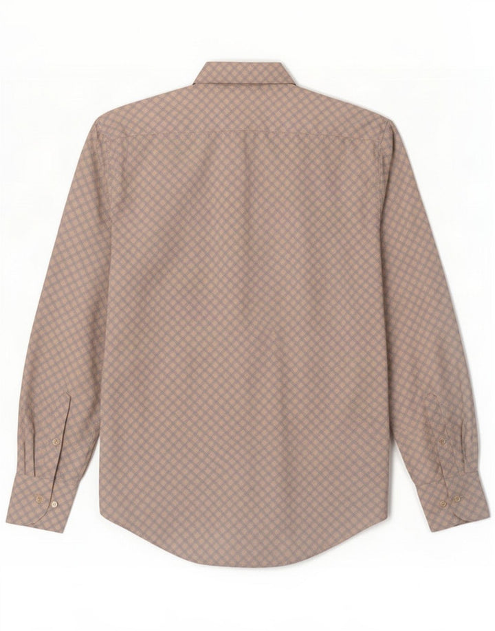 Camisa Massimo Dutti Hombre Talla 40 Azul Medio Geométrico