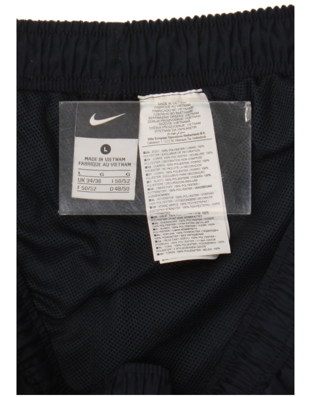 Nike - Pantalones de chándal para hombre, talla grande, color azul marino, poliéster
