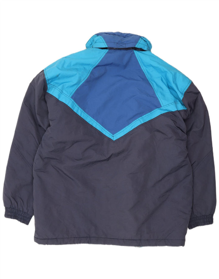 Brugi Chaqueta de esquí con capucha para hombre IT 52 XL Azul marino Colorblock Poliamida