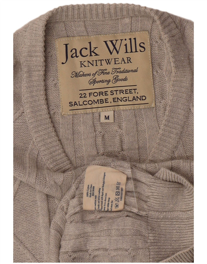Jack Wills Jersey De Cuello Redondo Para Hombre Clásico De Algodón Gris Medio