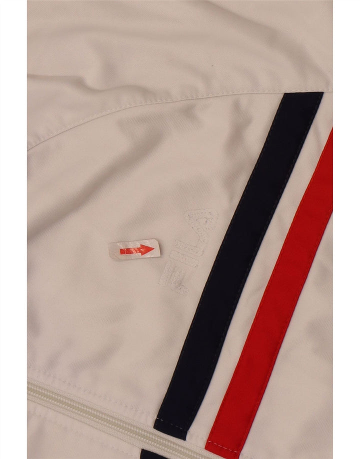 Fila Chaqueta de chándal para hombre 2XL Poliéster a rayas blancas