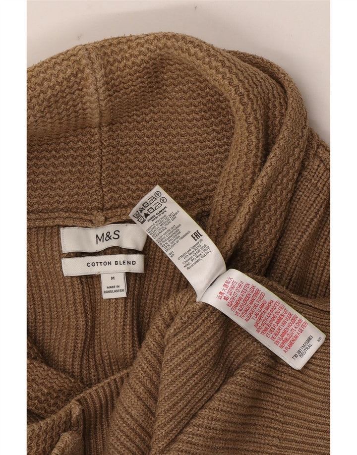 Marks & Spencer Suéter tipo cárdigan para hombre Poliéster marrón medio