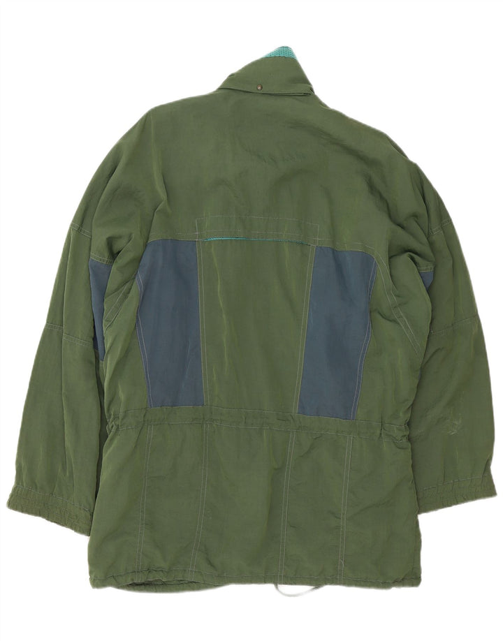Colmar Chaqueta impermeable para hombre UK 40 Large Verde Colorblock Poliamida