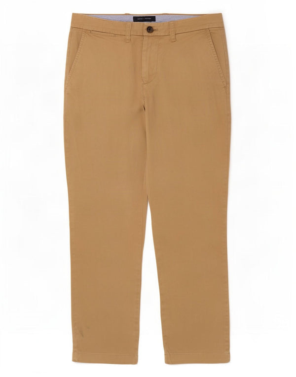Tommy Hilfiger Pantalón Chino Slim Fit para Hombre W30 L28 Algodón Beige