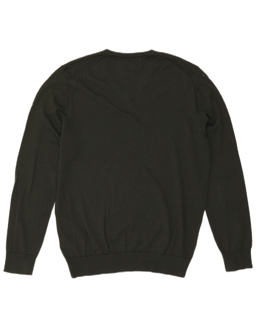 Marks & Spencer Jersey con Cuello en V para Hombre de Lana Caqui Grande