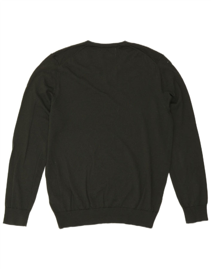 Marks & Spencer Jersey con Cuello en V para Hombre de Lana Caqui Grande