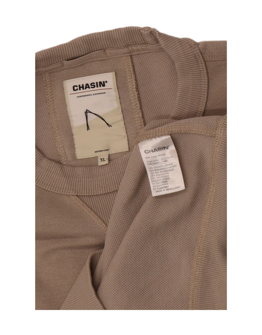 Chasin Sudadera Hombre Jumper XL Gris Algodón