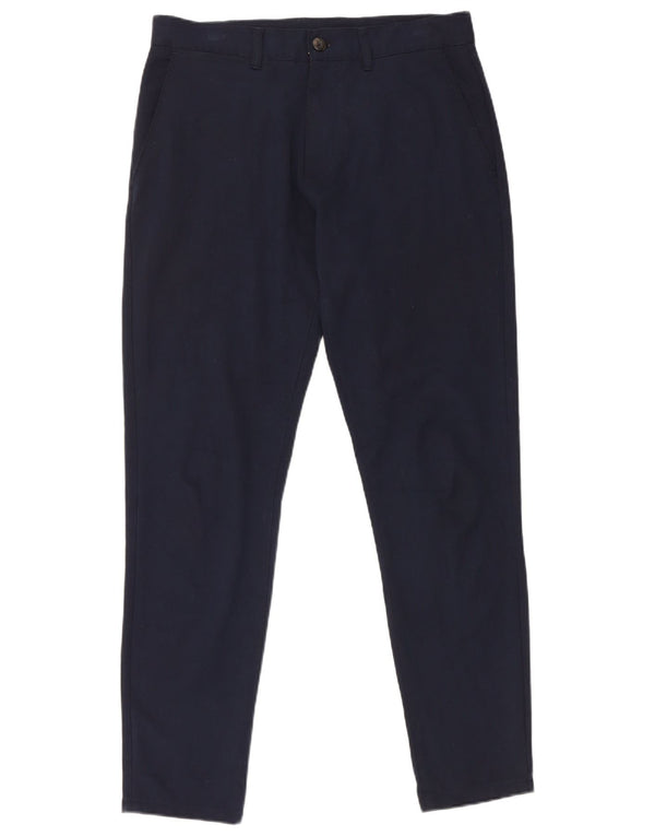 Zara Mens Slim Chino Pantalones EU 40 Medium W31 L29 Azul Marino