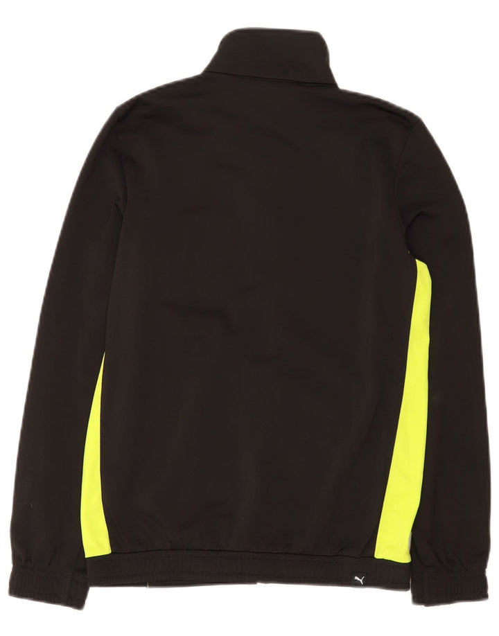 Puma - Chaqueta de chándal con gráfico para niños, 11-12 años, color negro