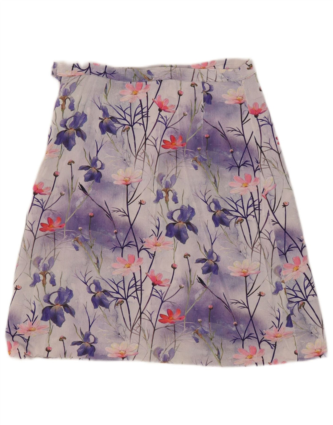 Vintage mujer A-Line falda W30 medio multicolor floral