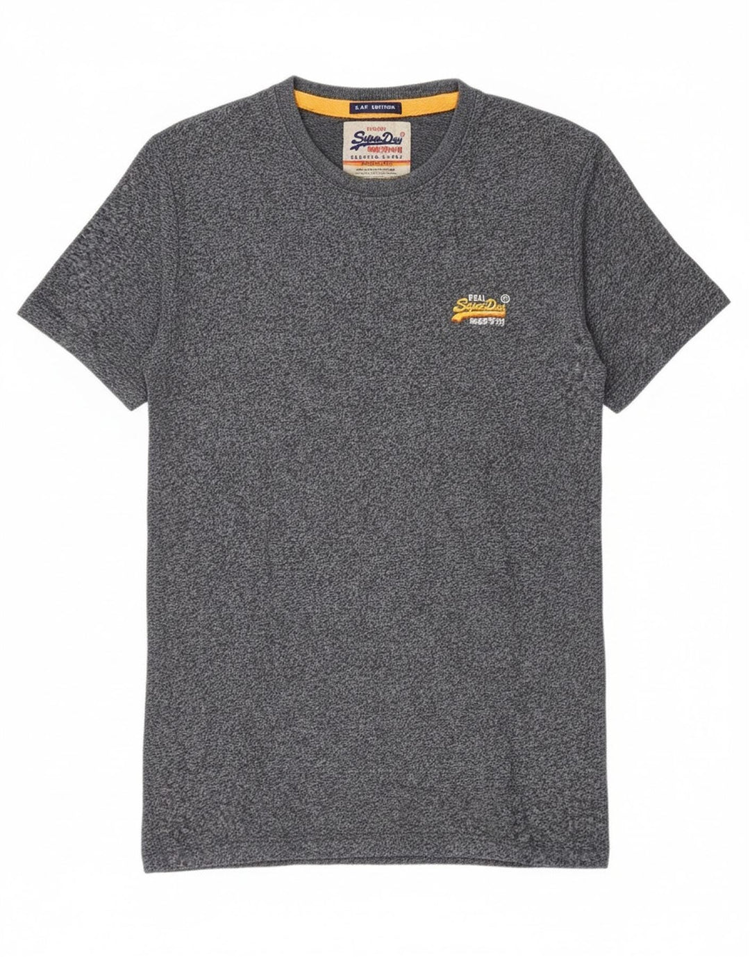 Superdry Camiseta para hombre Top Small de algodón moteado en azul marino