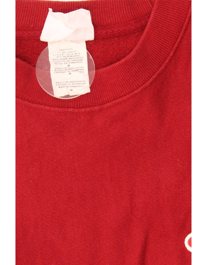 Champion Sudadera De Tejido Inverso Para Hombre Jersey De Algodón Rojo Mediano