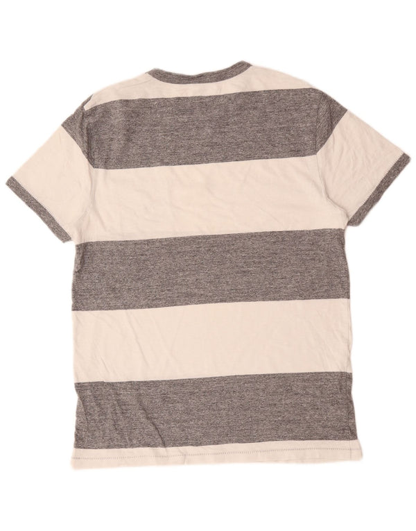 Camiseta J. Crew para hombre Top de algodón a rayas gris medio