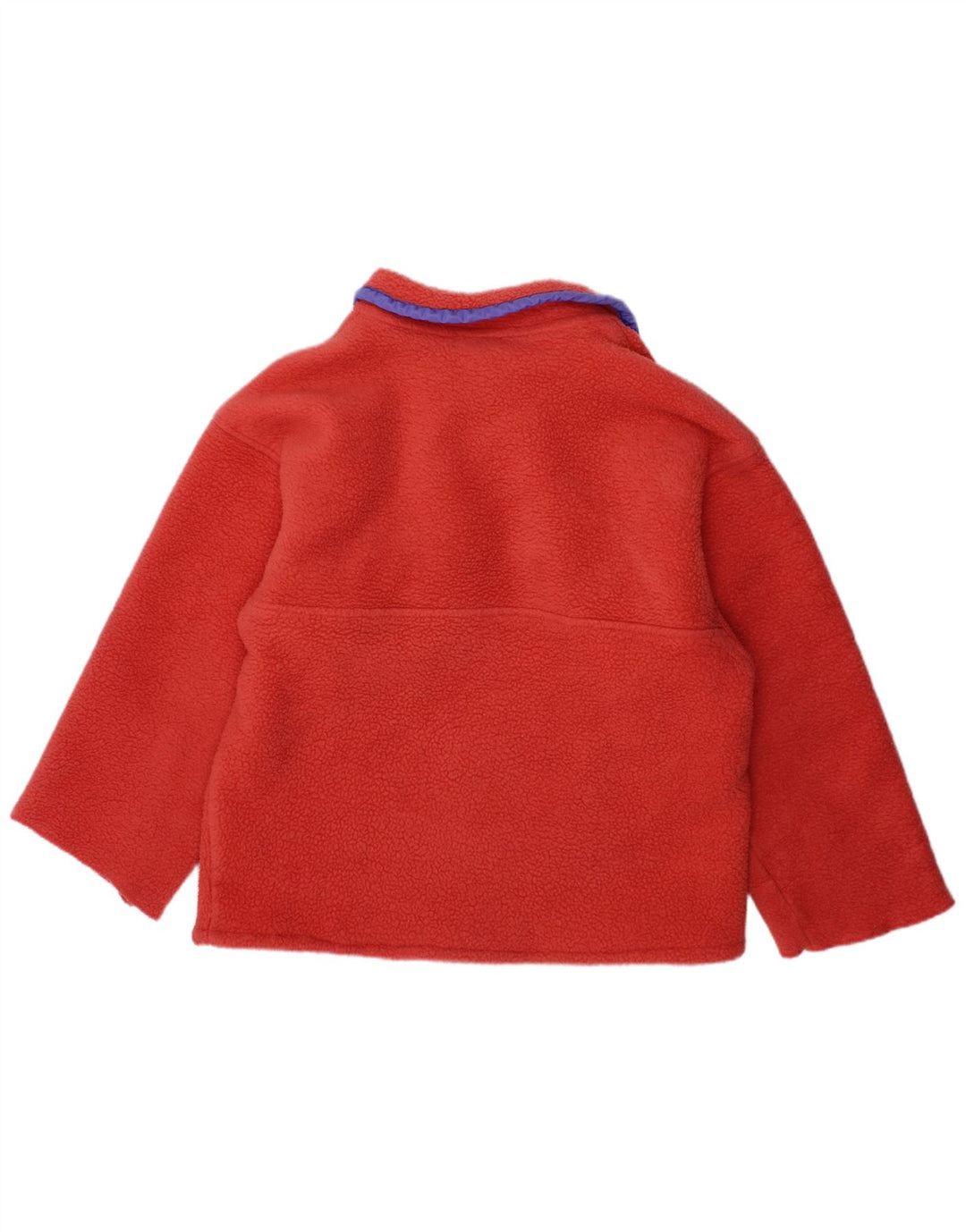 PATAGONIA Jersey Niña Polar Cuello Botón 7-8 Años Naranja Poliéster