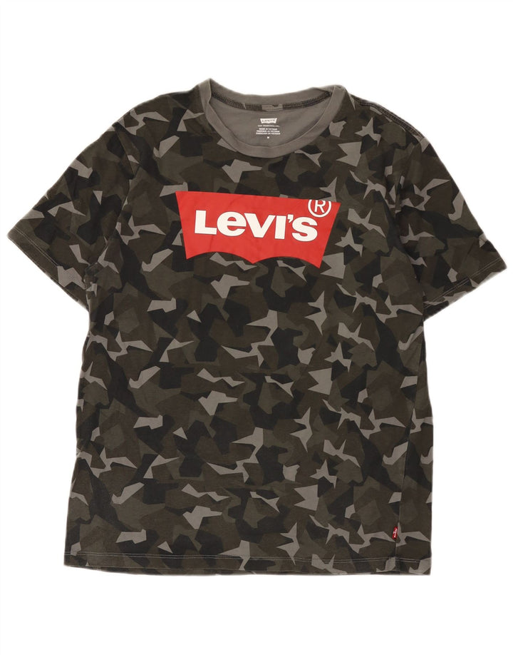 Levi's Hombre Camiseta Gráfica Top Medium Khaki Camuflaje