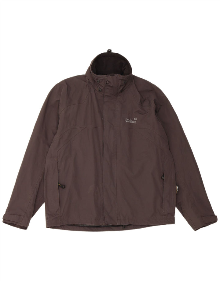 Jack Wolfskin Chubasquero Hombre UK 36/38 Medium Negro Poliamida