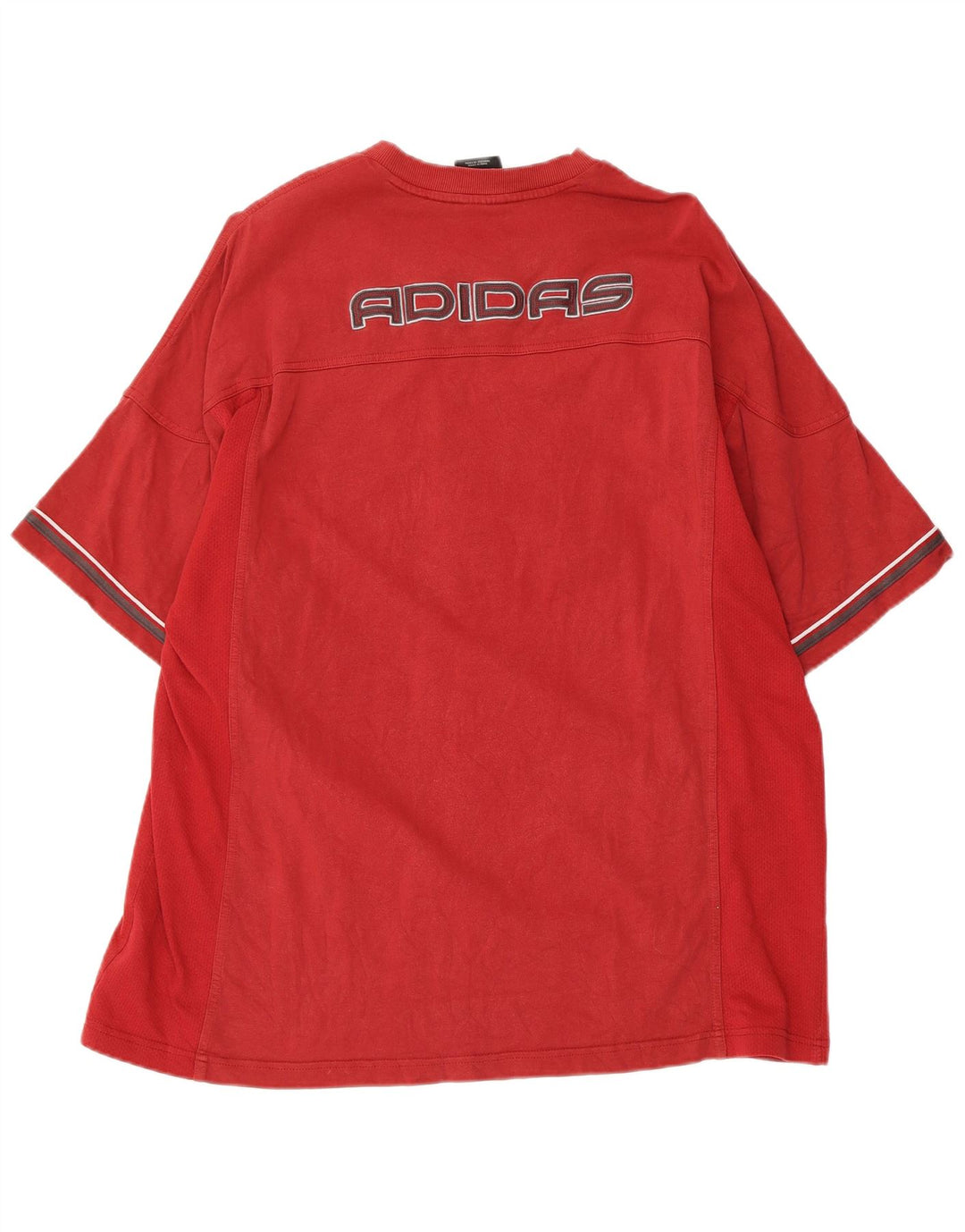 ADIDAS Camiseta gráfica para hombre Top XL Algodón rojo