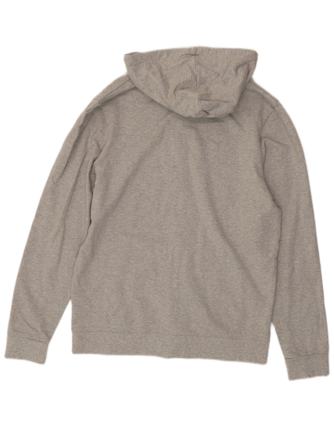 Fila Sudadera con capucha y cremallera gráfica para hombre de algodón moteado gris medio