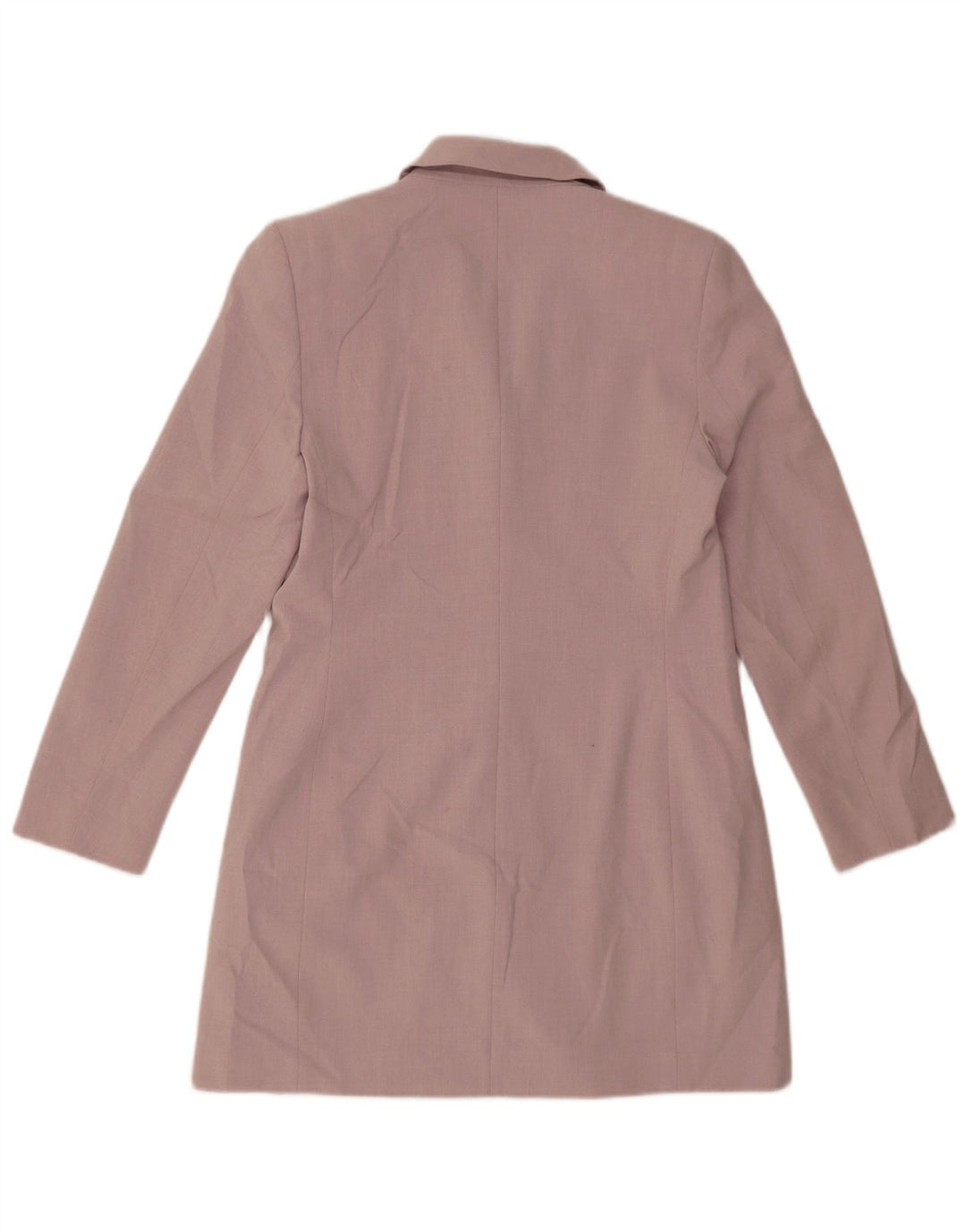 Marks & Spencer Chaqueta tipo blazer larga con 4 botones para mujer, talla M, color morado