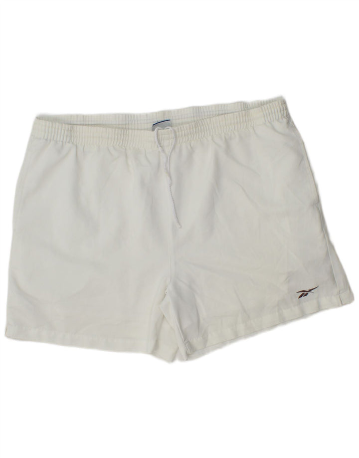 Pantalones cortos deportivos Reebok Hombre XL Blanco