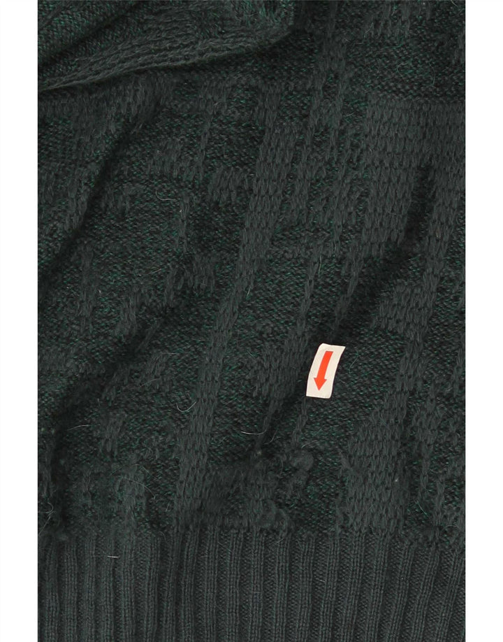 Maselli Jersey Regular Fit con Cuello Redondo para Hombre Verde Grande Geométrico