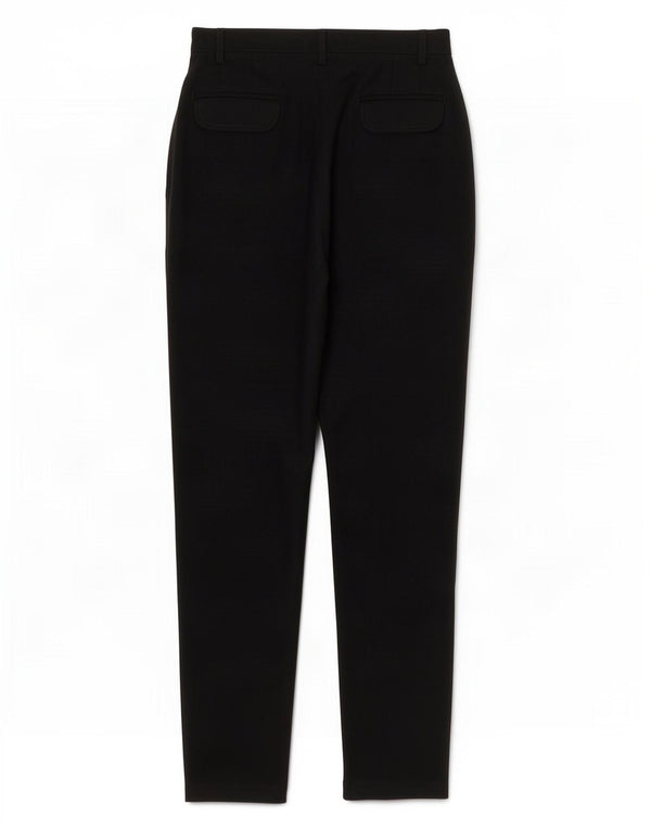 Zara Mujer Pantalón De Traje Recto EU 38 Small W28 L32 Lana Negra