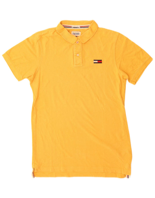 Polo Tommy Hilfiger para hombre de algodón amarillo grande