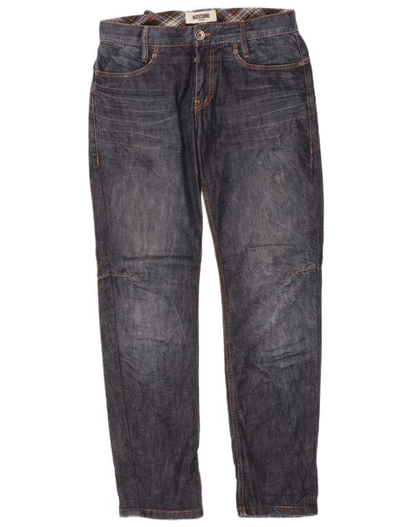 Jeans Moschino Hombre Slim W31 L32 Algodón Azul Marino
