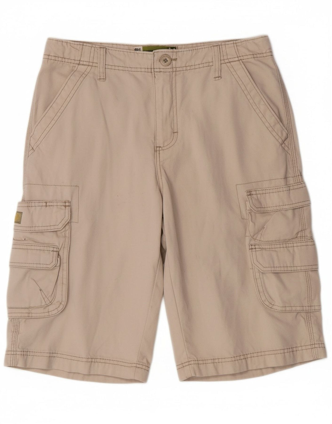 LEE Boys Regular Fit Cargo Shorts 15-16 Years W30 Beige Cotton