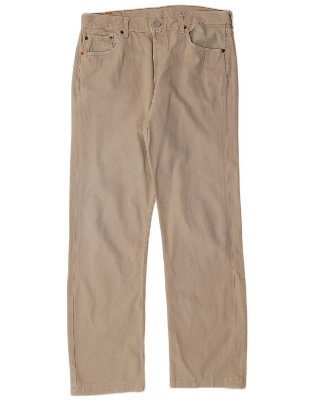 LEVI'S Vaqueros rectos 501 para hombre W36 L31 Algodón beige