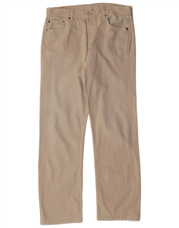 LEVI'S Vaqueros rectos 501 para hombre W36 L31 Algodón beige
