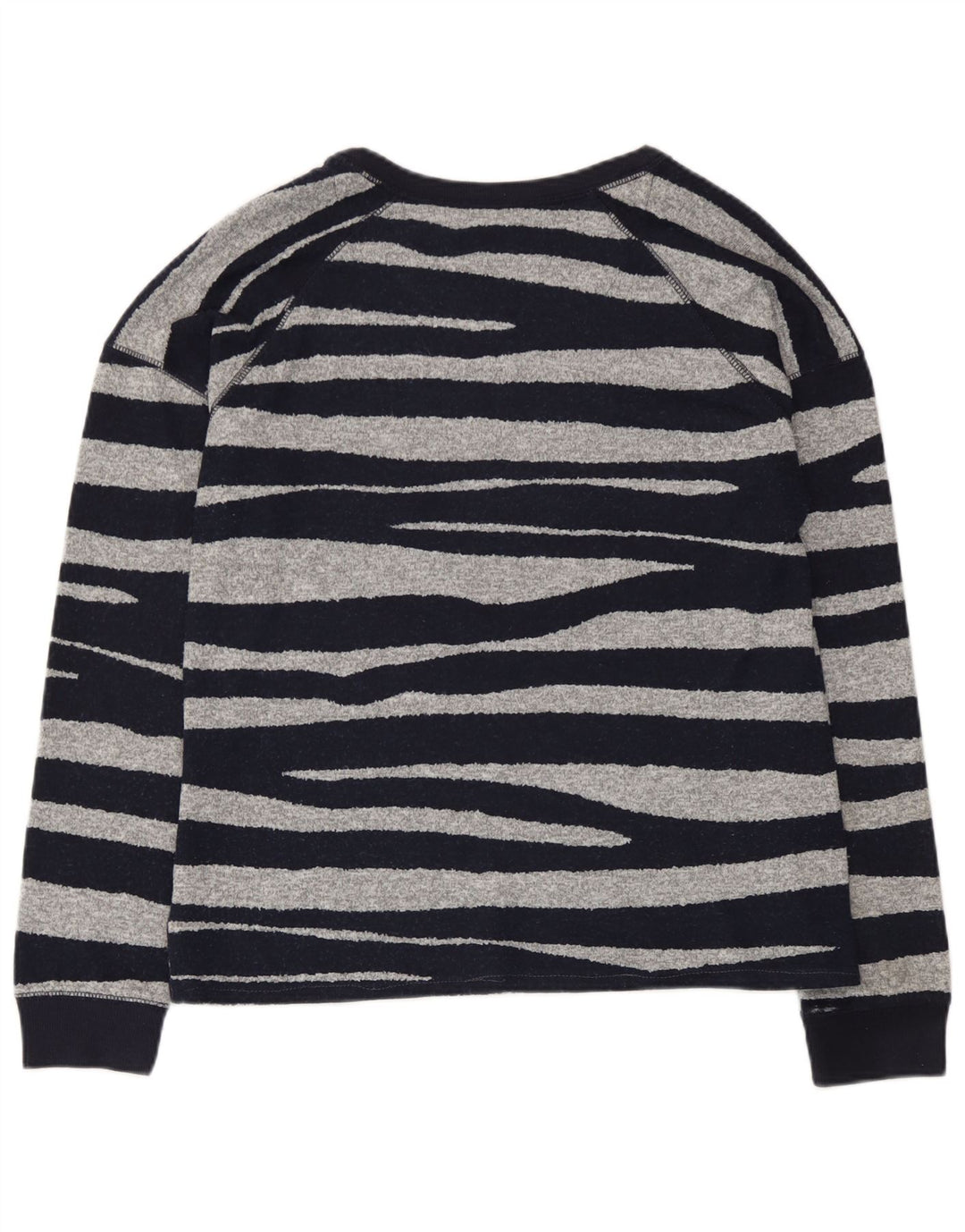 Marks & Spencer Top para mujer de manga larga UK 42 Mediano Azul marino a rayas